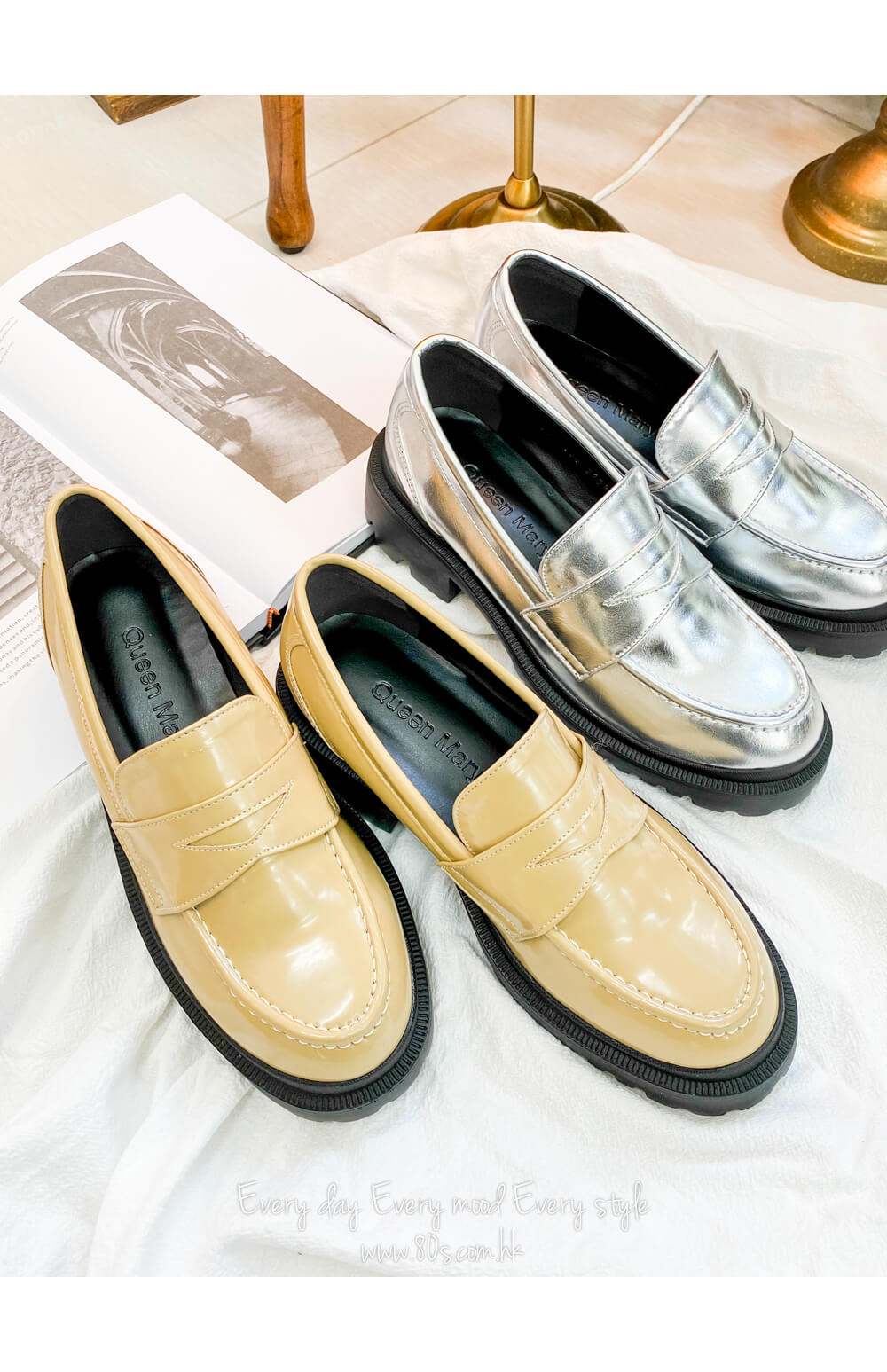 2317-1003- 型格 - 仿皮厚底紳士鞋 (韓國) 